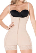 DIANE & GEORDI 2396 Fajas Colombianas Pospartum Tummy Control Body Shapers Shapewear for Women Girdle Beige XS